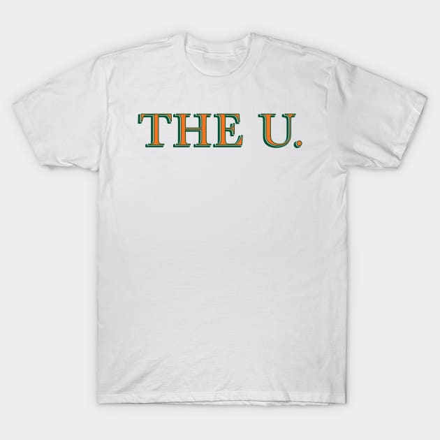 UMiami Sticker T-Shirt by AashviPatel